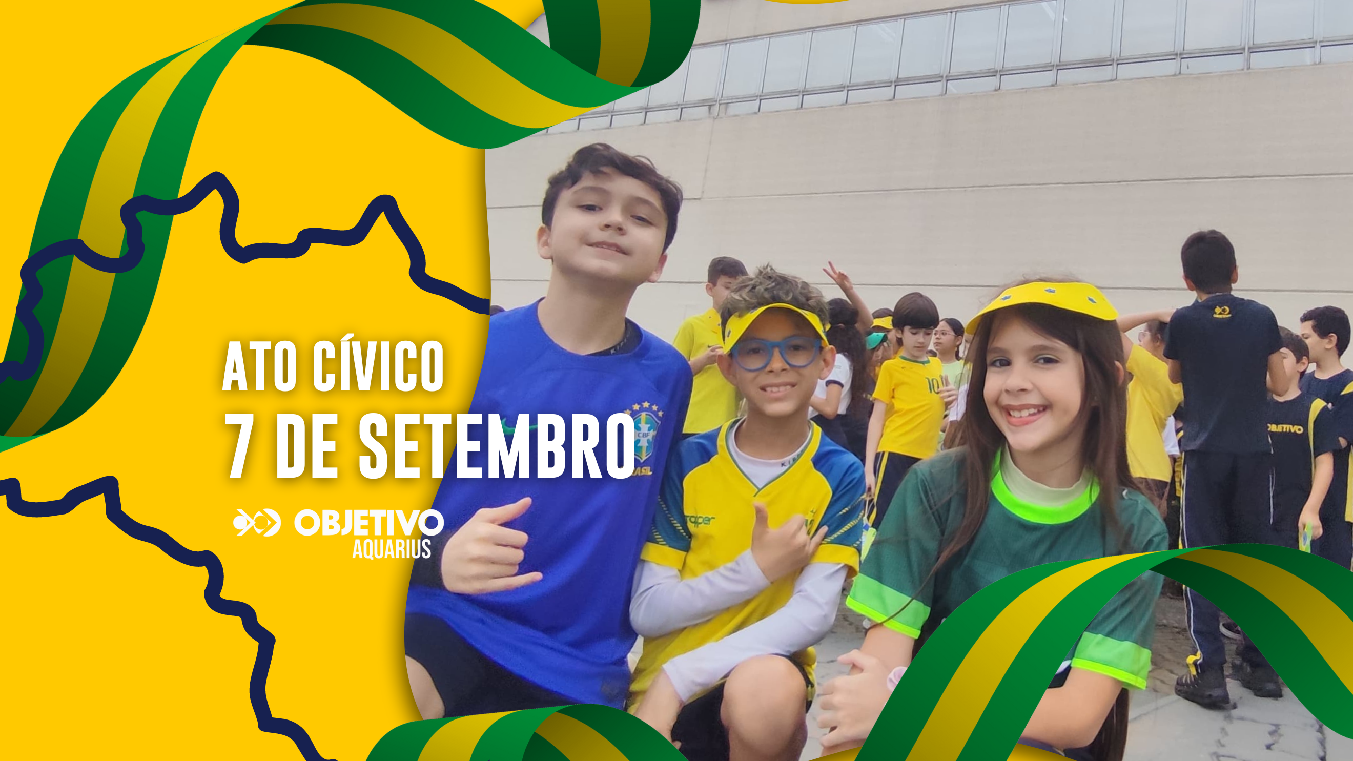Ato Cívico de 7 de Setembro: Cidadania e Pertencimento no Colégio Objetivo Aquarius | Colégio Objetivo