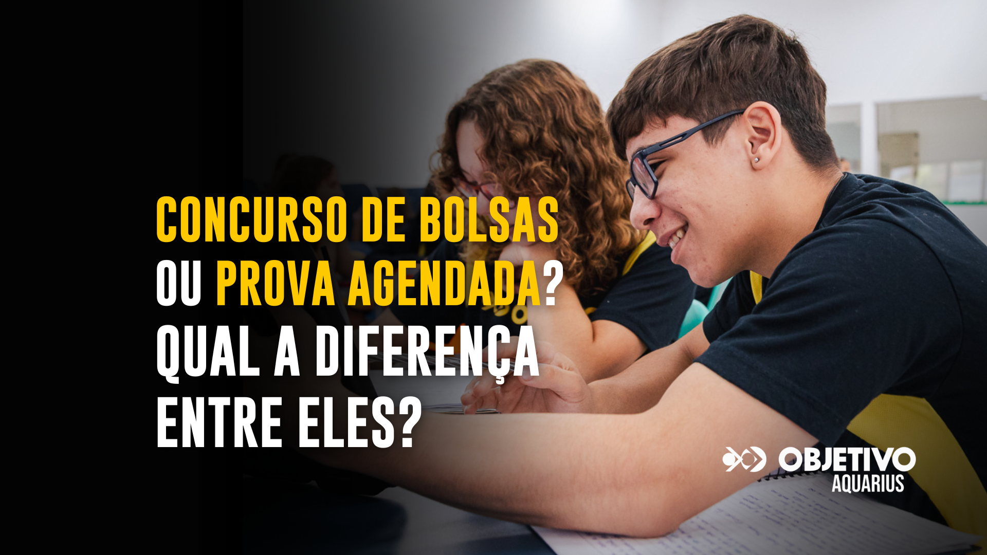 Concurso de Bolsas ou Prova Agendada
